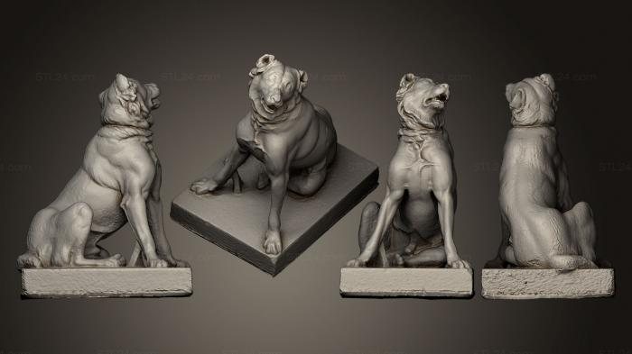 Статуэтки животных (Собака Дженнингса, STKJ_0641) 3D модель для ЧПУ станка